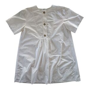 G. Label By Goop Cotton Oversized Dress Womens 6 White